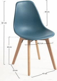 Zestaw 4 Krzese Kelen