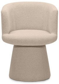 Obrotowy designerski fotel YATO, beżowy