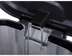 Banquet Kosz na śmieci pedałowy STEP 25 l, szary, 25 l