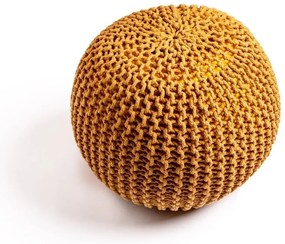 Musztardowy puf Bonami Essentials Jagger
