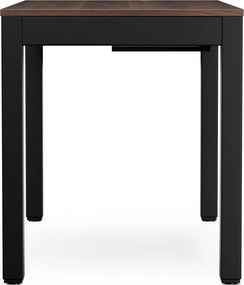 Biurko regulowane elektrycznie podnoszone czarne/orzech, 120x63 cm: EVAN