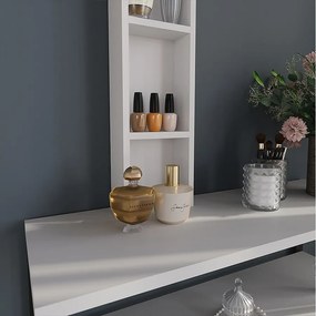 Komoda na stół toaletowy biały 20x10x65 sherry