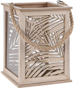 Lampion LEAF DESIGN - latarenka na świeczkę, 18x26 cm