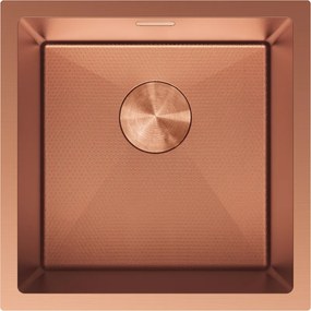 Mexen Trixo zlewozmywak stalowy 1-komorowy 440 x 440 mm, miedź HC - 6413441000-65HC