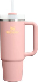 Brzoskwiniowy termos ze stali nierdzewnej ze słomką 890 ml Quencher H2.O FlowState™ Tumbler Peach Rose – Stanley