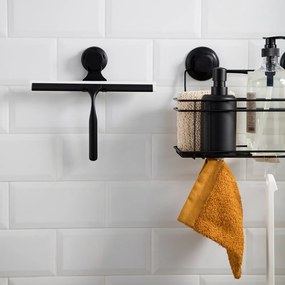 Czarna samoprzylepna ściągaczka do szyb Compactor Bestlock Black Double Hook Squeegee