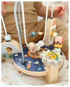 Tooky toy drewniana rakieta pętla motoryczna labirynt