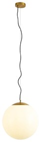 Skandynawska lampa wisząca z opalem 40 cm - Ball 40 Nowoczesny Oswietlenie wewnetrzne