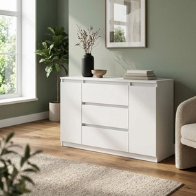 Komoda NUDO 138,5 cm do Salonu Sypialni Biały