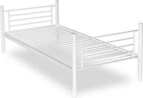Łóżko Piętrowe Dla Dzieci 90x200 cm RODEZ Metalowe Białe