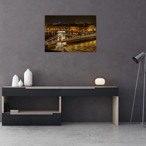 Obraz miasta nocą (70x50 cm)
