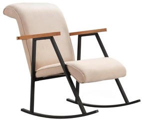 Fotel bujany LUNI kremowy