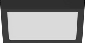 Mexen LDSS plafon sufitowy LED natynkowy 30 x 30 cm, 24W, Zimna - 6500K, 1920 lm, czarny - L213-030-2465-70