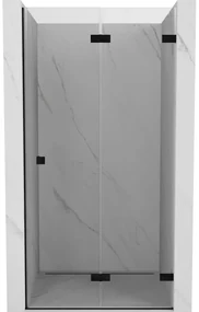 Mexen Lunar-F drzwi prysznicowe składane prawe 60 cm, transparent, czarne - 836-060-000-70-00-P