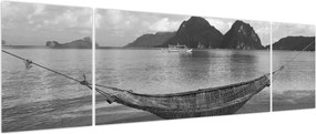 Obraz - Hamak na plaży (170x50 cm)