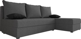 BEDANTE narożnik HEWLET L Sawana 05 prawa szary z funkcją spania