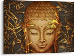 Obraz - Złoty Budda (70x50 cm)
