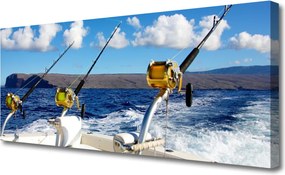 Obraz canvas Spokojny Rejs Wędkarski