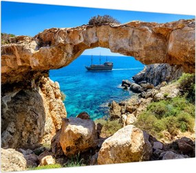 Obraz na szkle - Cape Greco (70x50 cm)
