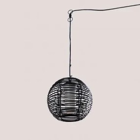 Lampa Sufitowa Wisząca Do Użytku Zewnętrznego Z Polietylenu Bissel Czarna - Sklum