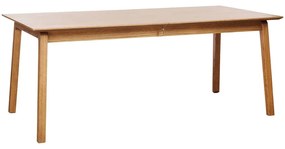Rozkładany stół z blatem w dekorze dębu 95x190 cm Bari – Unique Furniture