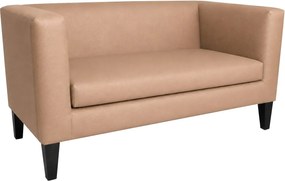 Sofa Monaco : Kolor nogi - Venge, Kolor tkaniny - EKO-SKÓRA - 14D, Typ tkaniny - Eko-skóra , Wysokość nogi - 20 cm