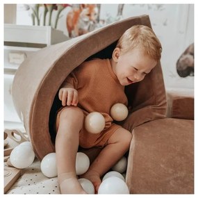 Brązowy sztruksowy piankowy plac zabaw 5 szt. wysokość 30 cm 250x45 cm Montessori – Meowbaby