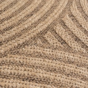 Dywan zewnętrzny Timber Geometria beżowy 120 cm x 170 cm