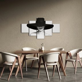 Obraz - Kobieta w kapeluszu (125x70 cm)