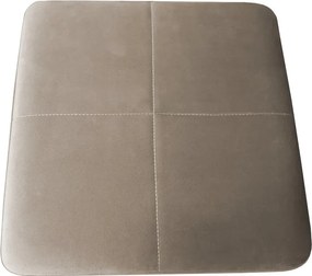 Taboret SOLID tkanina Welur stelaż metalowy STOŁEK LOFT : Kolor Stelaża - Czarny , Kolor tkaniny - VELVET - MG09, Typ tkaniny - Velvet, Wysokość - 45 cm