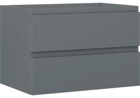 Mexen Orio szafka łazienkowa podumywalkowa 70 cm, 2 szuflady, grafit mat  - 91A10-07047-2-BFF66