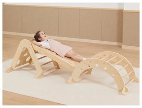 Viga drewniana drabinka pikler trójkąt wspinaczkowy montessori