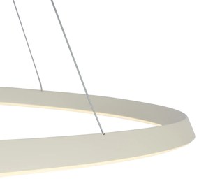 Skandynawska lampa wisząca beżowa 60 cm z możliwością 3-stopniowej regulacji ściemniania LED - CircuitSkandynawski Oswietlenie wewnetrzne