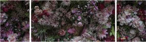 Obraz - Ściana kwiatowa (170x50 cm)