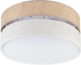 Lampa sufitowa SIRJA DOUBLE BOHO 2xE14/15W/230V śr. 35 cm beżowa/kremowa