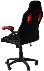 Czarno-czerwony fotel gamingowy - Dargo 3X