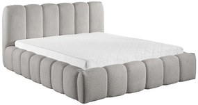 Szary łóżko tapicerowane chmurka D5-F50