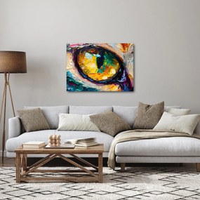 Obraz - Malowanie kocim okiem (70x50 cm)
