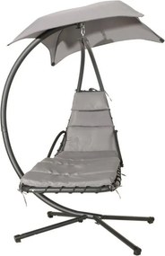 Wisząca leżanka ogrodowa na stelażu Tuscany 006, ciemny szary