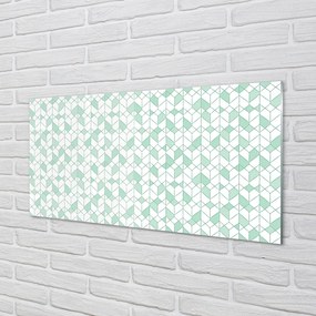 Panel szklany do Kuchni Nowoczesne Sześciany 3D