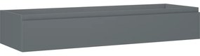 Mexen Orio szafka łazienkowa podumywalkowa 140 cm, 1 szuflada, grafit mat - 91A10-14023-1-BF66