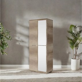 Szafa Otwierana Dwudrzwiowa z Lustrem 80cm x 200cm  CANION | Półki + Wieszak