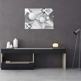 Geometryczny abstrakcyjny obraz (70x50 cm)