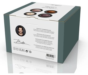 Czarne kamionkowe filiżanki zestaw 4 szt. 240 ml Black/Mix – Bitz
