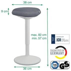 Ergonomiczny stołek balansujący do opierania się podczas stania Ergo – Leitz
