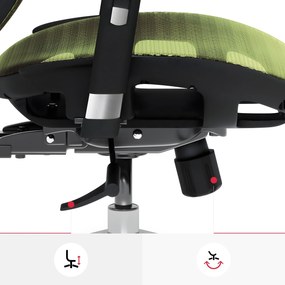 Fotel ergonomiczny Diablo V-Basic, czarno-zielony