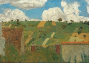 Obraz na szkle - Edouard Vuillard, Landscape of the Ile de France, reprodukcje (70x50 cm)