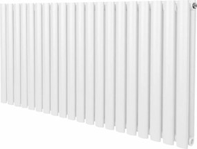 Grzejnik kolumnowy owalny – 600 mm x 1200 mm – biały