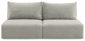 Jasnoszara rozkładana/ze schowkiem sofa 216 cm Kalena – Makamii
