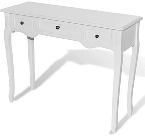 Biała konsola z 3 szufladami A7-S78